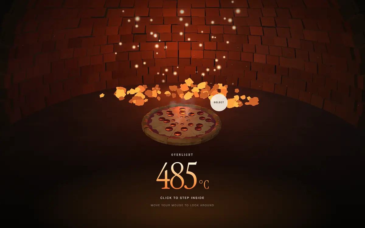 Ovenlight — desktop homepage