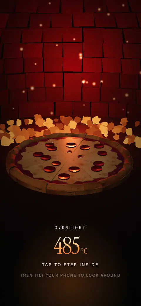 Ovenlight — mobile homepage