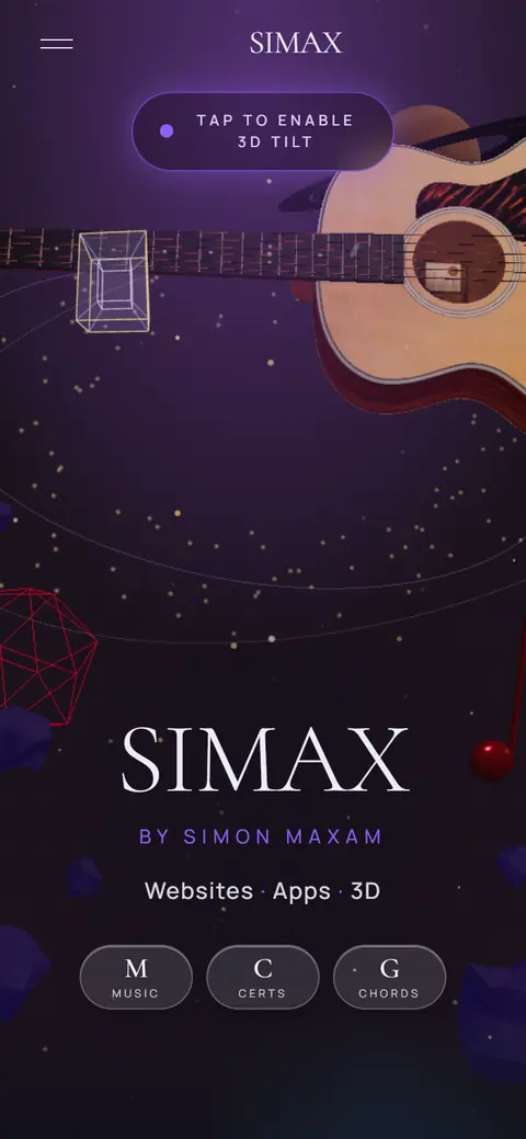 SIMAX — mobile homepage